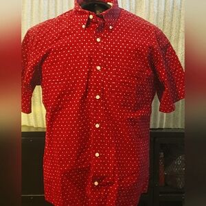 Southern Pines Button-down Short Sleeve Shirt Men's Large.  FF97